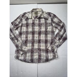Chevignon Pearl Snap 100% Cotton Slim Fit Check Shirt Multicolor Sz S